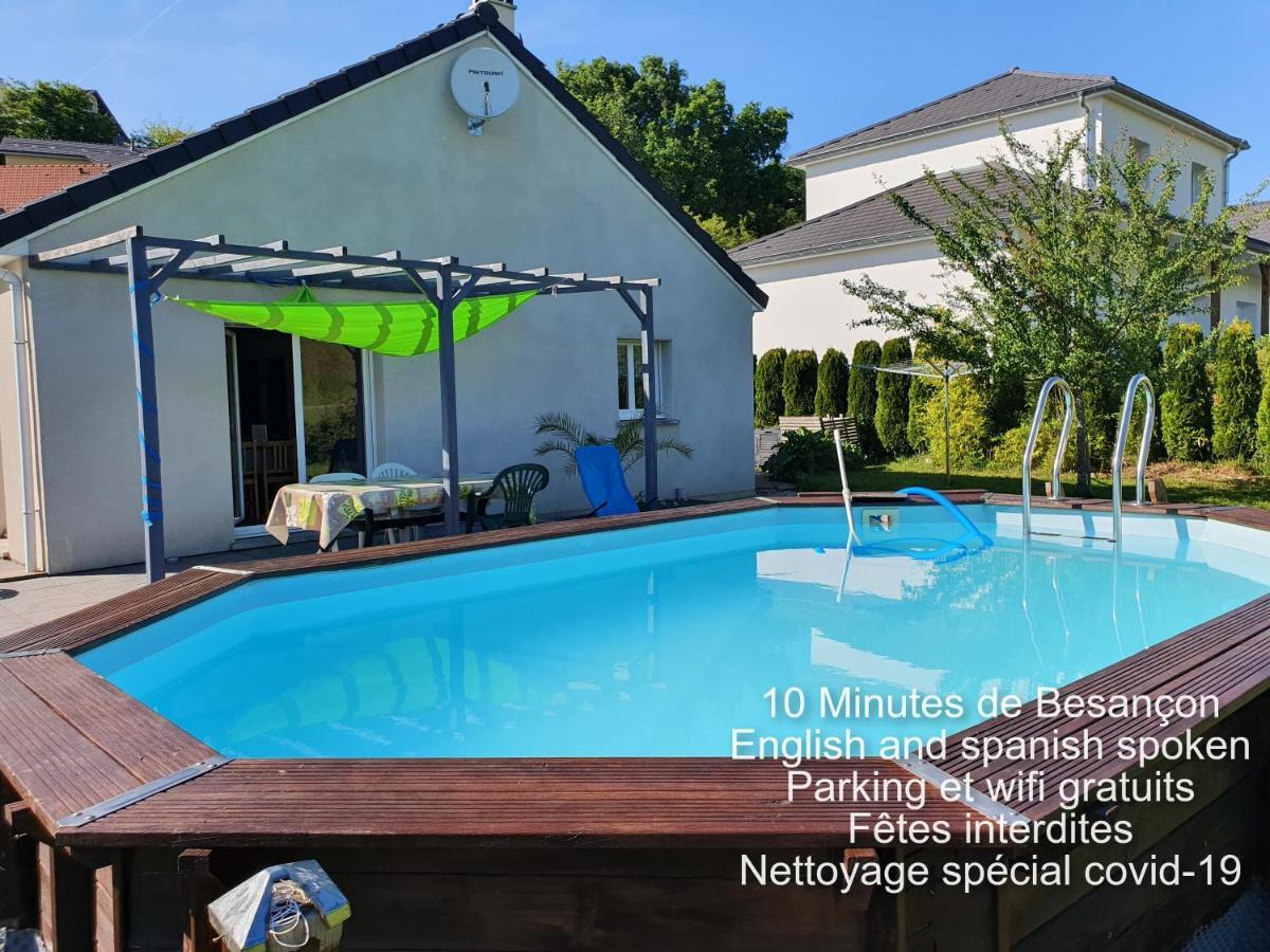 2 Vraies Chambres Privees Au Calme Dans Villa De Campagne Plain-Pied 105M2 Avec Piscine A Montfaucon Montfaucon  Exterior foto